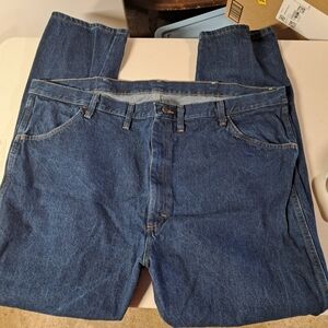 Rustler Men's Relaxed Fit Blue Jeans